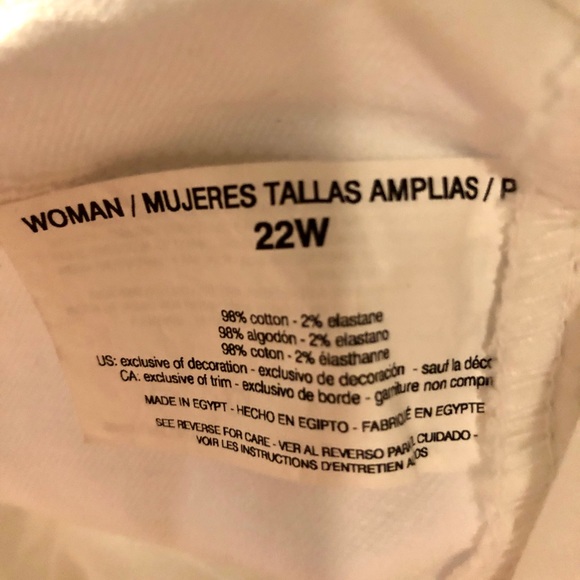 🆕 Gloria Vanderbilt white 22W classic rise skimmer - Picture 7 of 8